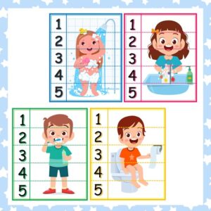4 quebra-cabeças Higiene
