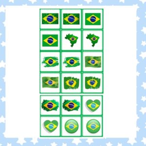 2 Jogos da Memória: Bandeira do Brasil