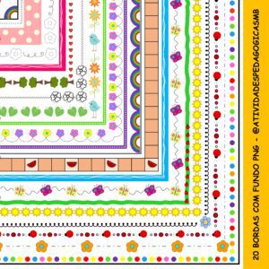 Pacote de bordas / molduras para atividades (primavera)