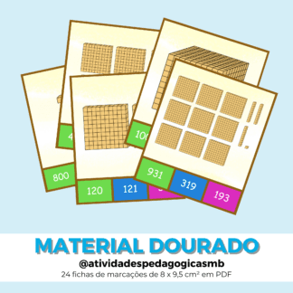 Fichas de marcações - material dourado (PDF)