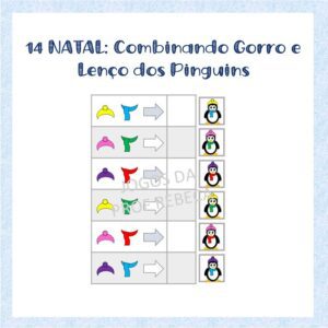 Combinando Gorro e Lenço dos Pinguins