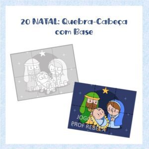 Quebra-cabeça com base Natal