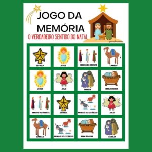 Jogo da Memória Natal Jesus