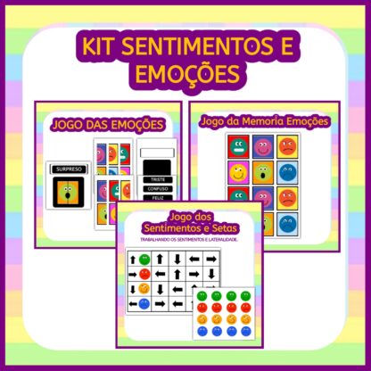 Kit Jogos Sentimentos e Emoções