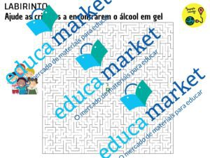 Labirinto álcool em gel