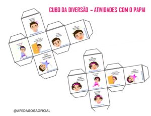 CUBO DA DIVERSÃO – ATIVIDADES COM O PAPAI