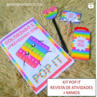 KIT POP IT APRENDIZAGEM E DIVERSÃO