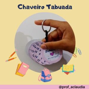 Chaveiro Tabuada de Multiplicação
