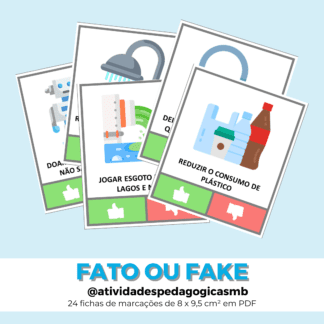 FICHAS DE MARCAÇÕES - fato ou fake - Meio Ambiente (PDF)