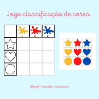 Jogo classificação de cores