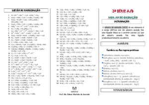 FOLDER SOBRE NOX – NUMERO DE OXIDAÇÃO