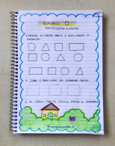 Caderno de matemática