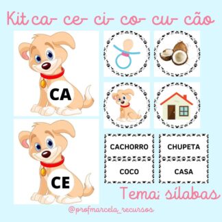Kit Ca Ce Ci Co Cu Cão