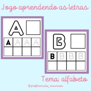 Jogo aprendendo as letras