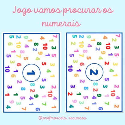 Jogo vamos procurar os numerais
