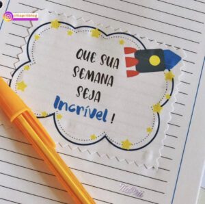 Recadinho início de semana