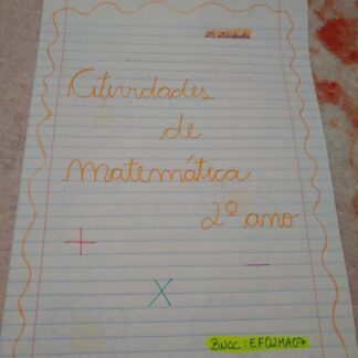 Atividades de matemática