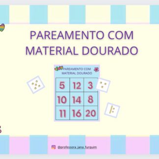 PAREAMENTO COM MATERIAL DOURADO