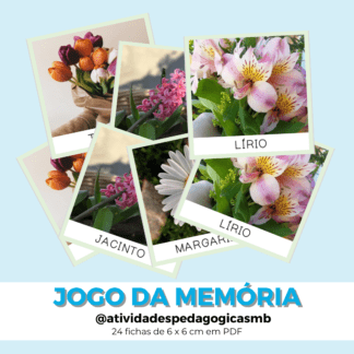 JOGO da memória - flores (PDF)
