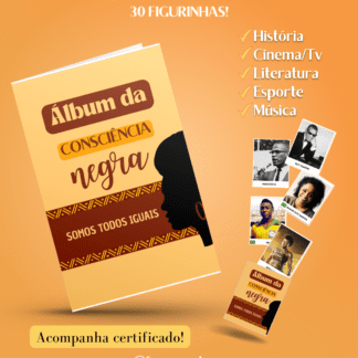 Álbum de figurinhas consciência negra - tribal