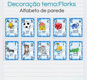 Alfabeto de parede, silabário, sílabas complexas