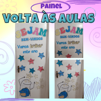 Painel Volta às aulas. Sejam bem-vindos Florks