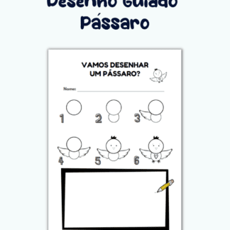 Desenho guiado - Pássaro
