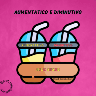 Milk Shake do aumentativo e diminutivo