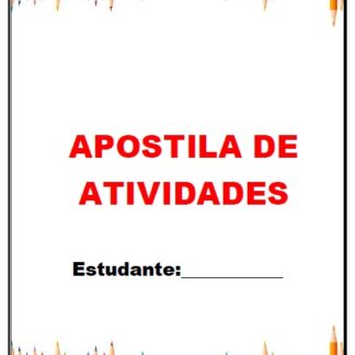 Apostila atividades educação infantil