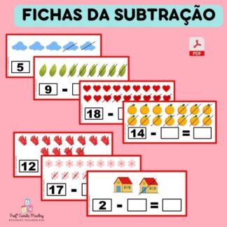Fichas da subtração