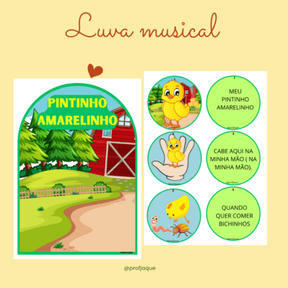 Luva musical: Meu pintinho amarelinho.