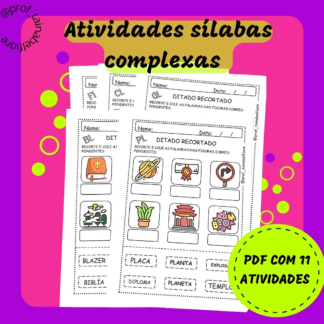 Atividade sílabas complexas com L