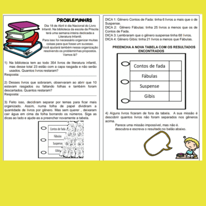 Combo Projetos mensais treino ortográfico e cálculos e problemas - Image 54