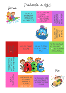 TABULEIRO TRILHANDO O ABC