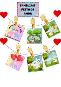 KIT HISTORIA NO VARAL: FAMILIA É FEITA DE AMOR