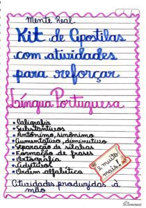 Kit de Apostilas com Atividades para Reforçar – Língua Portuguesa
