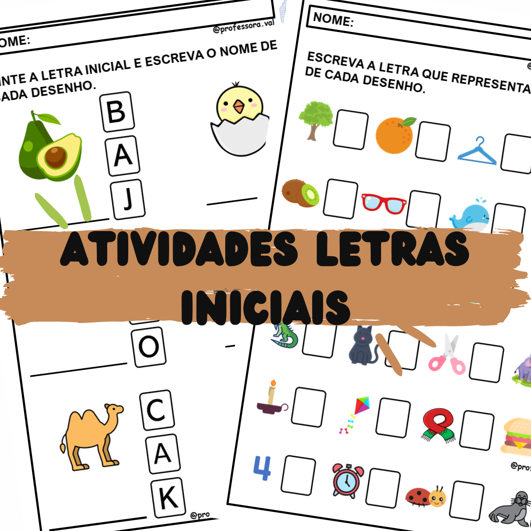 Atividades letras iniciais