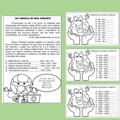 Combo Projetos mensais treino ortográfico e cálculos e problemas - Image 76