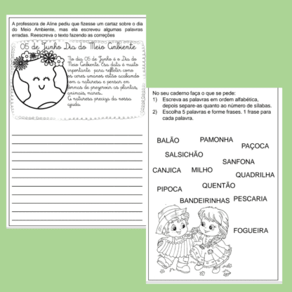Combo Projetos mensais treino ortográfico e cálculos e problemas - Image 79