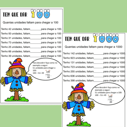 Combo Projetos mensais treino ortográfico e cálculos e problemas - Image 73