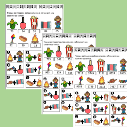 Combo Projetos mensais treino ortográfico e cálculos e problemas - Image 75