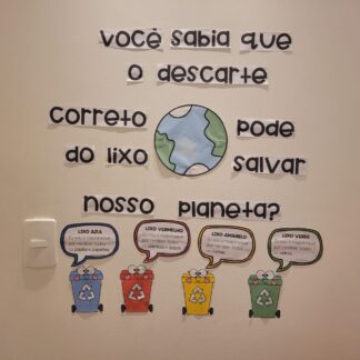 Mural sobre reciclagem