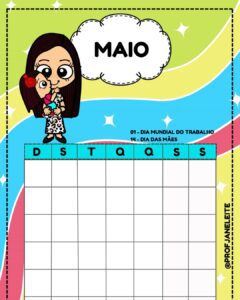 Calendário Maio