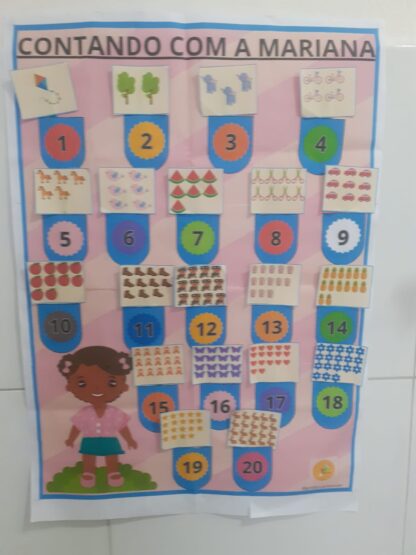 kit: luva + painel contando com mariana