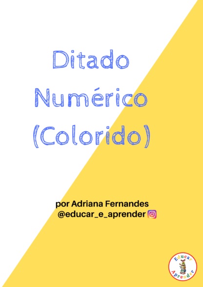 DITADO NUMÉRICO COLORIDO (MATEMÁTICA)