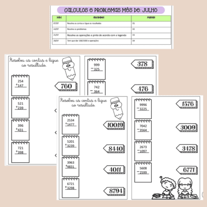 Combo Projetos mensais treino ortográfico e cálculos e problemas - Image 88