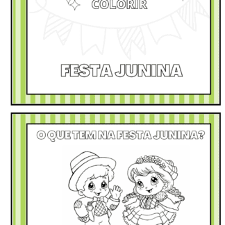 Livro de colorir Festa Junina