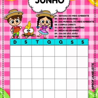 Calendário Junho