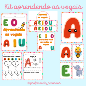 Kit aprendendo as vogais
