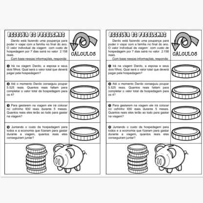 Combo Projetos mensais treino ortográfico e cálculos e problemas - Image 99